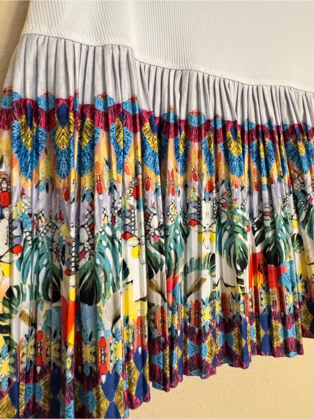 Lucky In Love Skort Skirt Womens XL / 16 Multicolor Floral Pleated Tennis Tiered - Picture 5 of 14